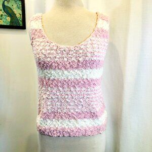 Vintage 1980s Novelty Knit Tank Top by Genesis